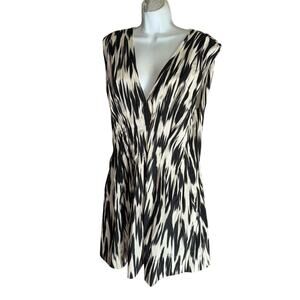 Banana Republic Black Ivory Abstract Print Dress NWT Women’s 18